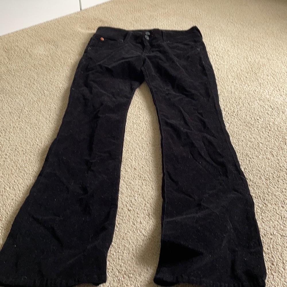 Women’s black Hudson corduroy boot cut pants